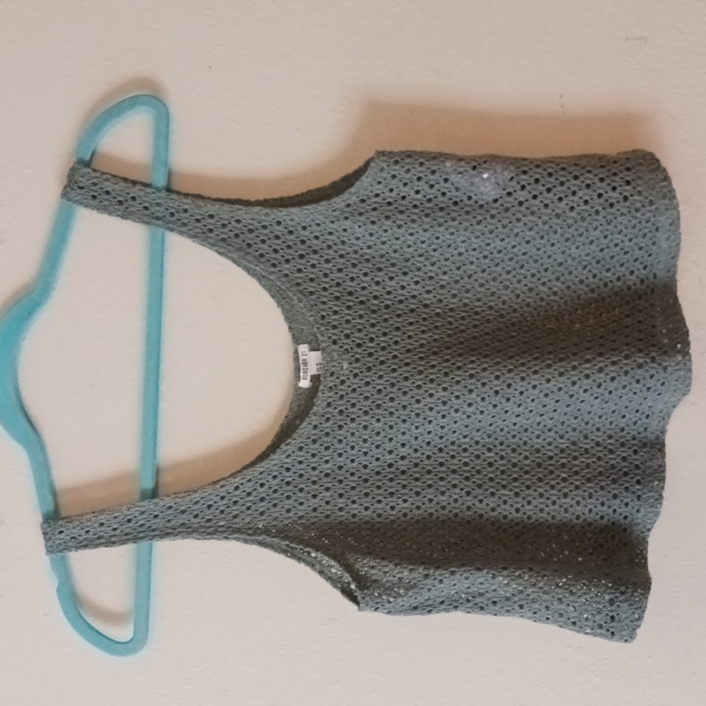 Forever 21 Top Size M Color Green